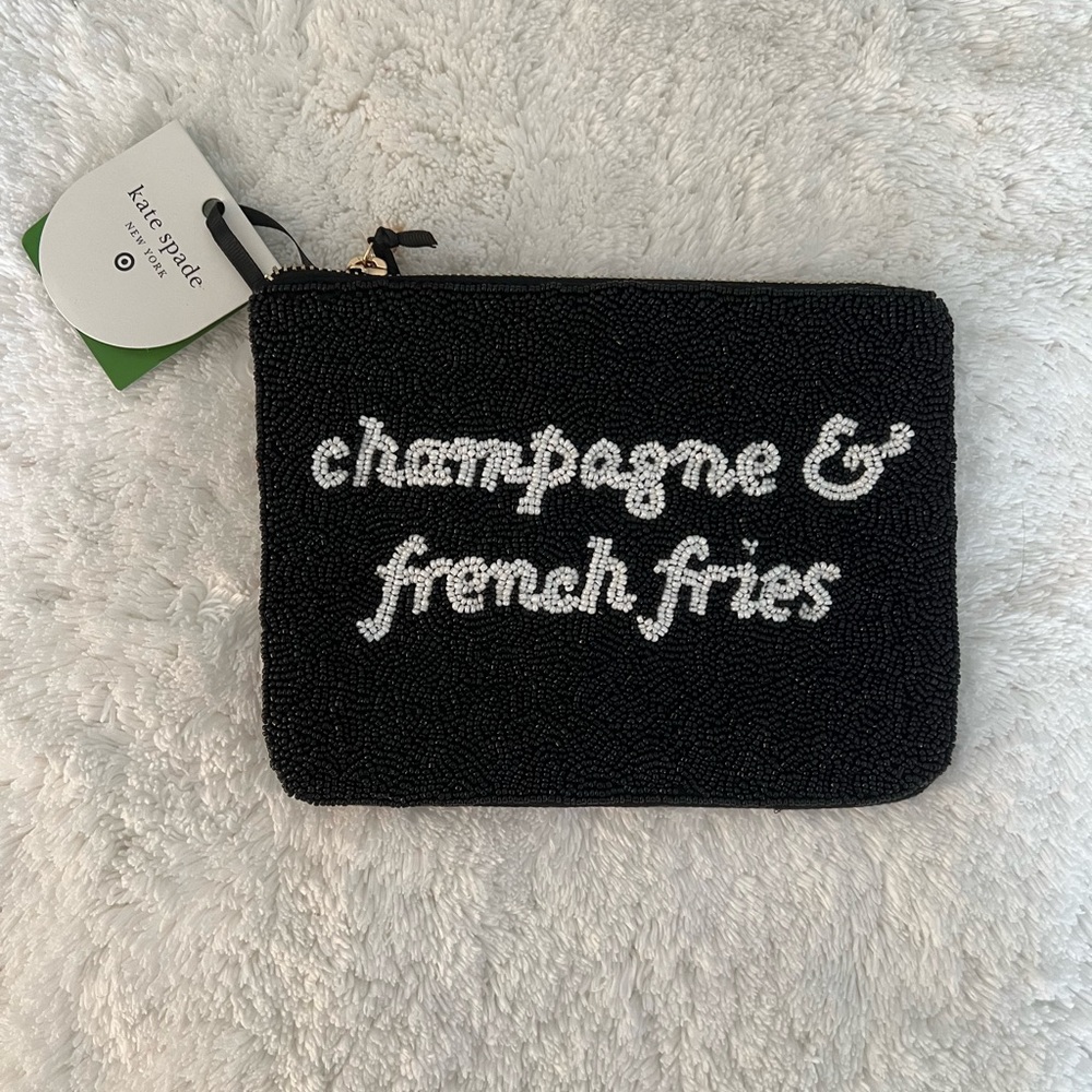 Kate Spade x Target Champagne & French Fries Beaded Clutch - Picture 2 of 4
